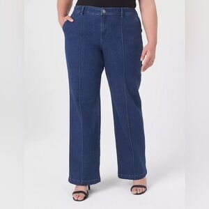 Lane Bryant - Signature Fit High-Rise Dressy Wide Leg Jean